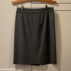 J.Crew Super 120s Charcoal skirt, size 4